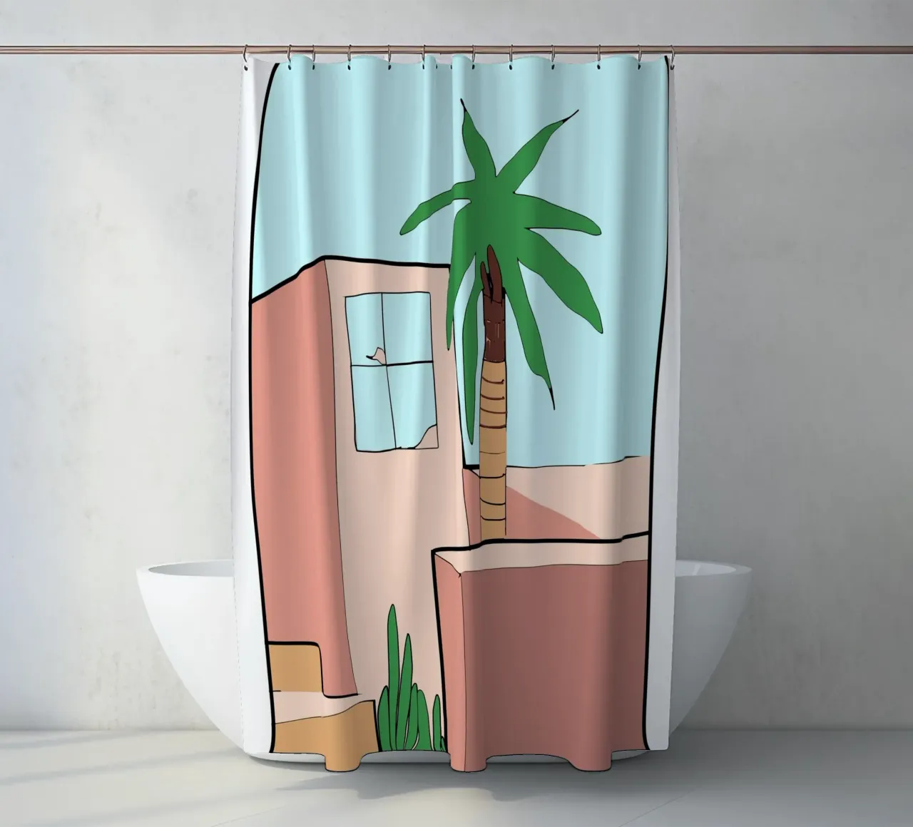 Edificio marocchino tenda da doccia da Little Dean