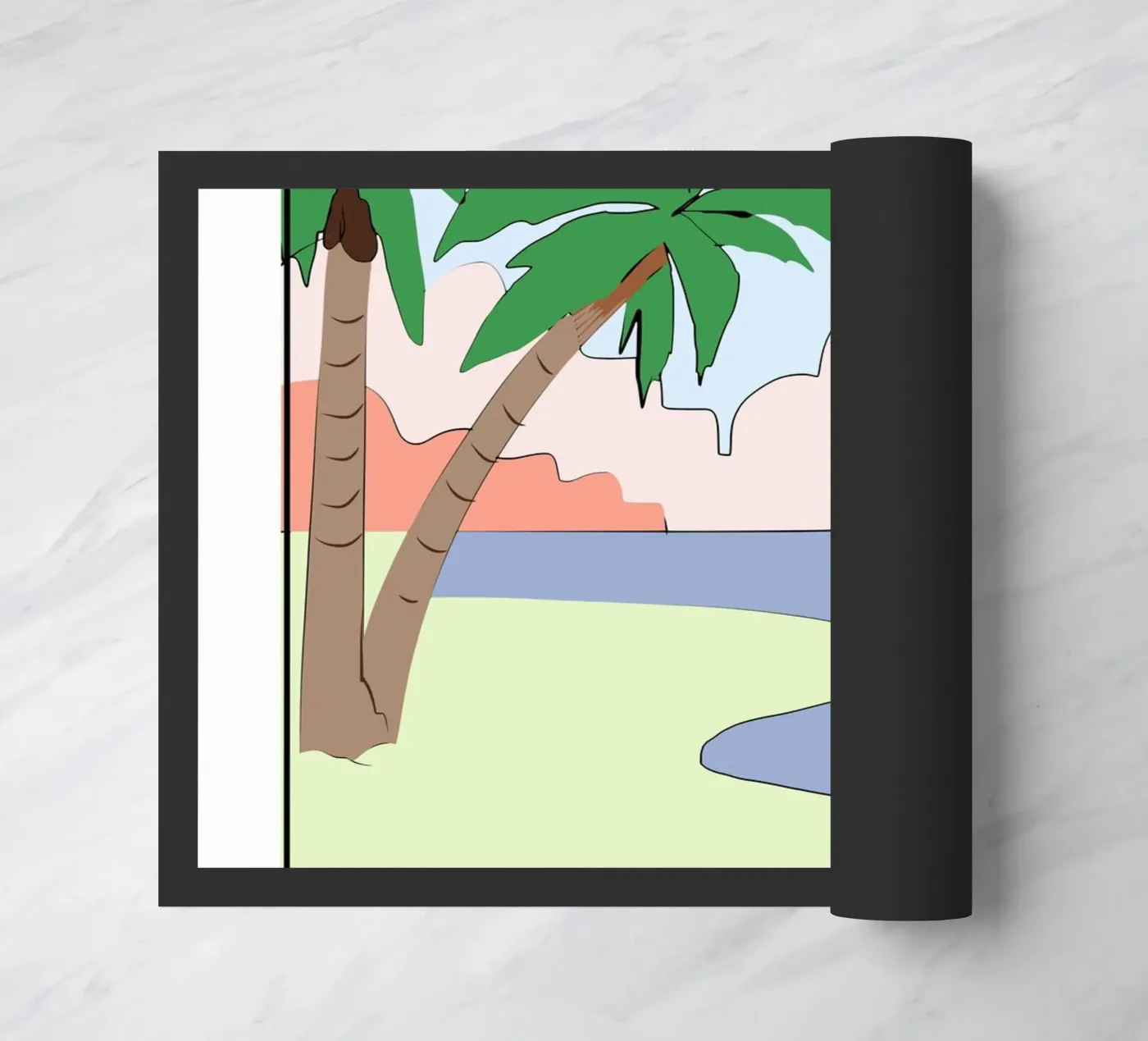 Palm beach doormat by Little Dean