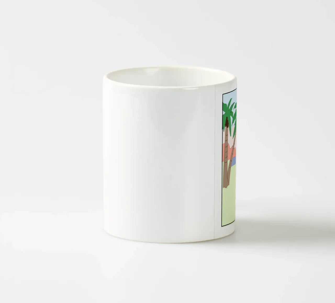 Spiaggia di palme tazza in ceramica da Little Dean