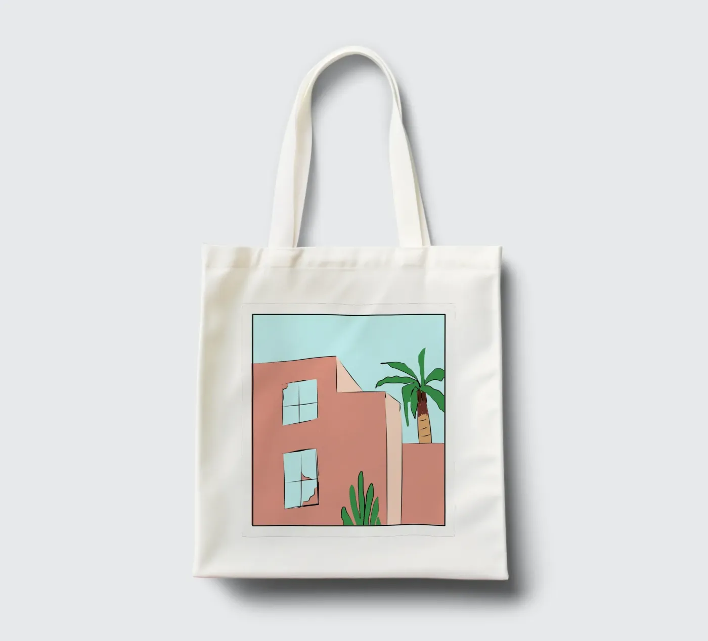 Edificio marocchino 02 borsa in juta da Little Dean