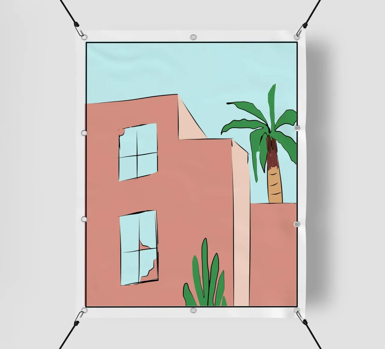 Edificio marocchino 02 telo in pvc da Little Dean