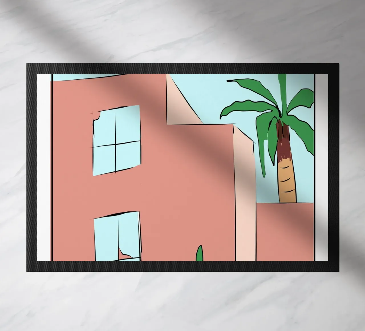 Moroccan building 02 doormat by Little Dean