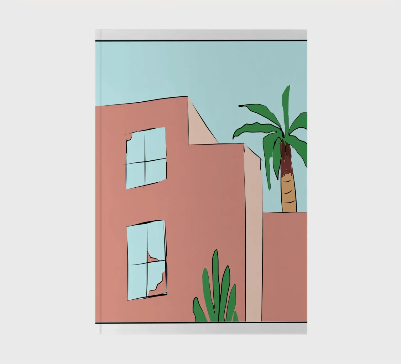 Moroccan building 02 notebook by Little Dean