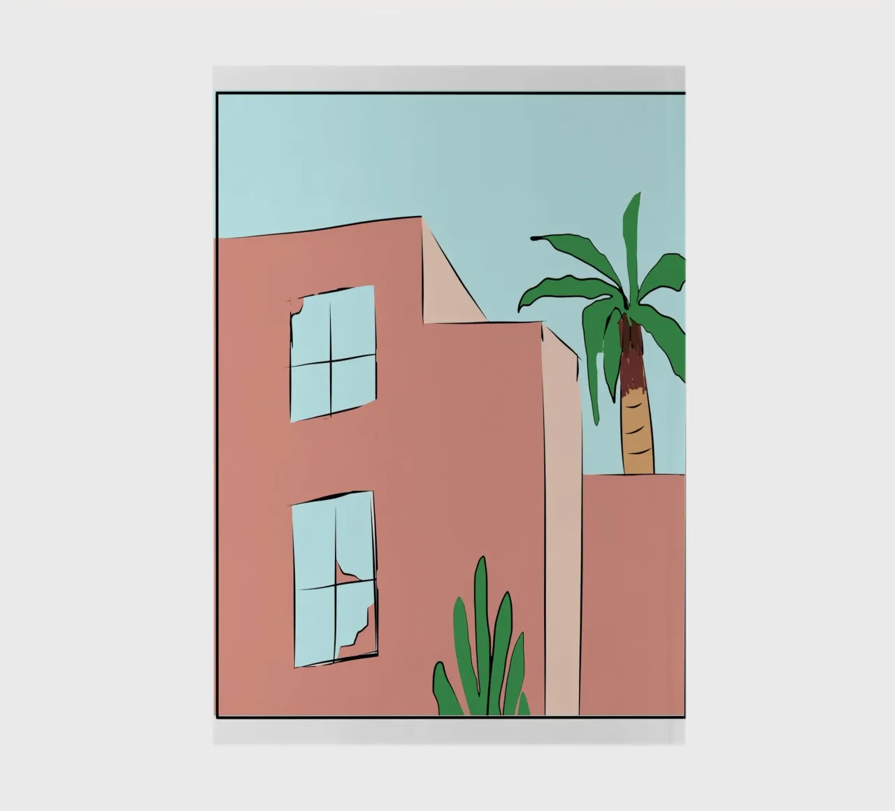 Moroccan building 02 notebook by Little Dean