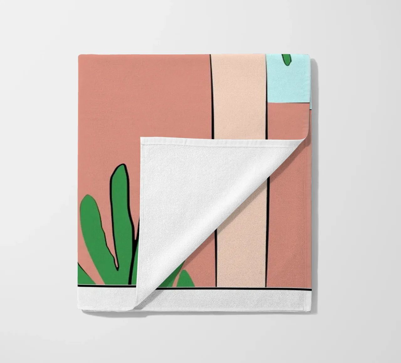 Marokkaans gebouw 02 strandhanddoek van Little Dean