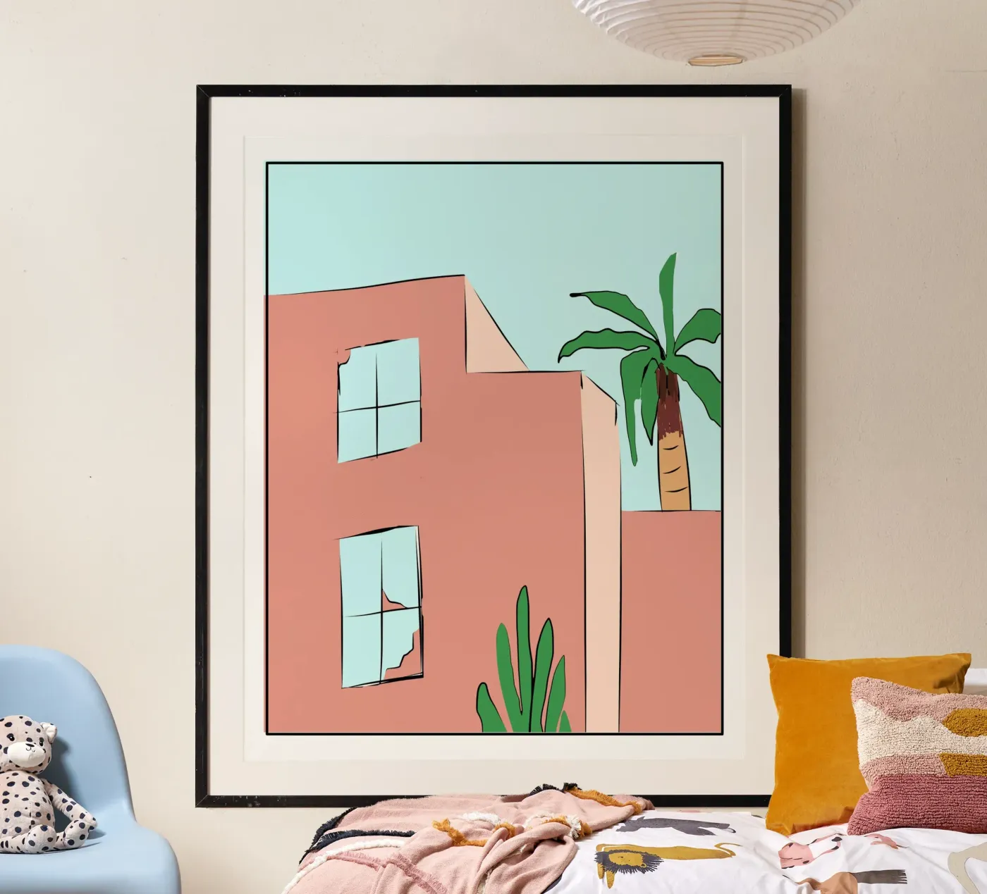 Moroccan building 02 Poster von Little Dean