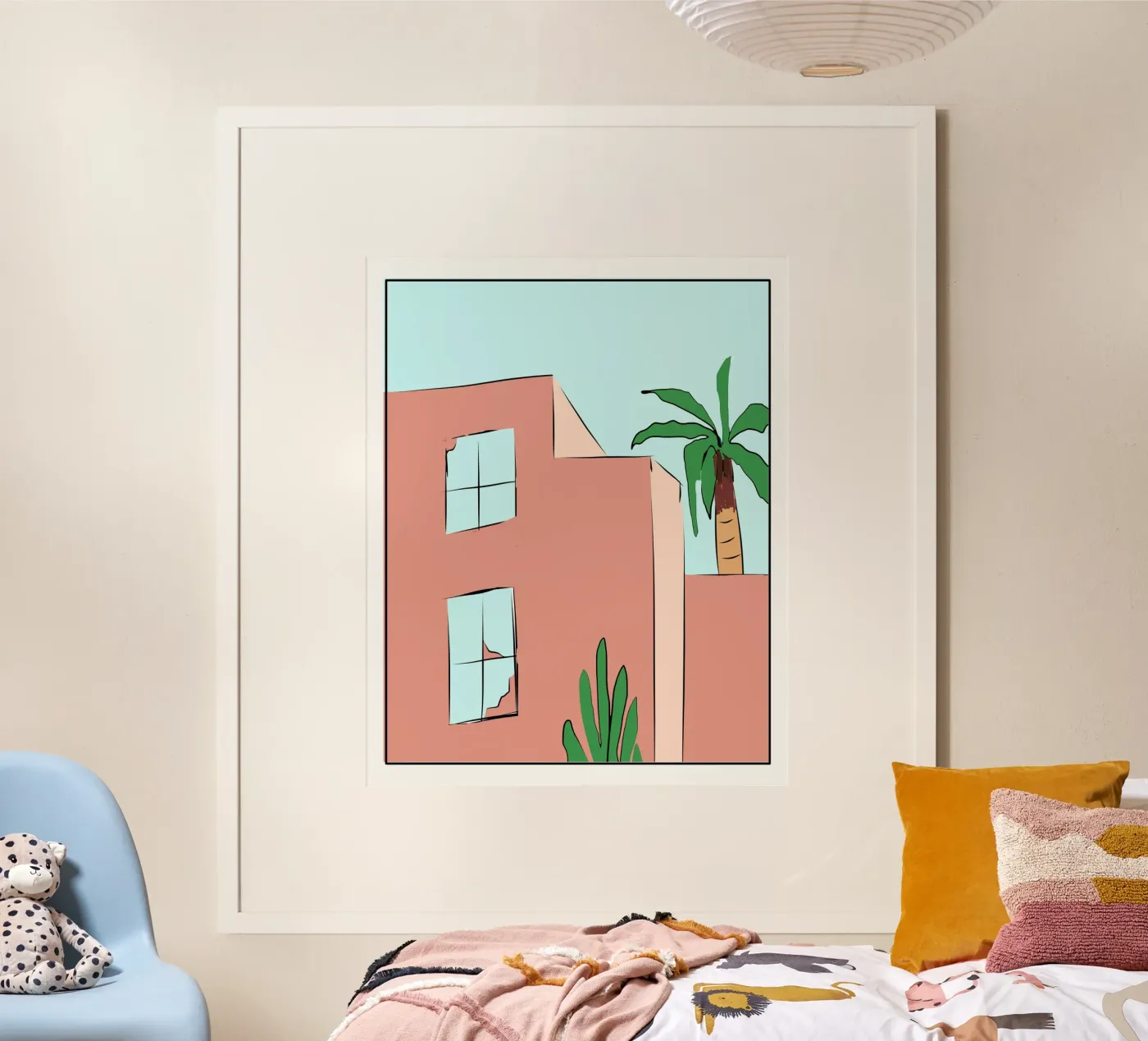 Moroccan building 02 Poster von Little Dean