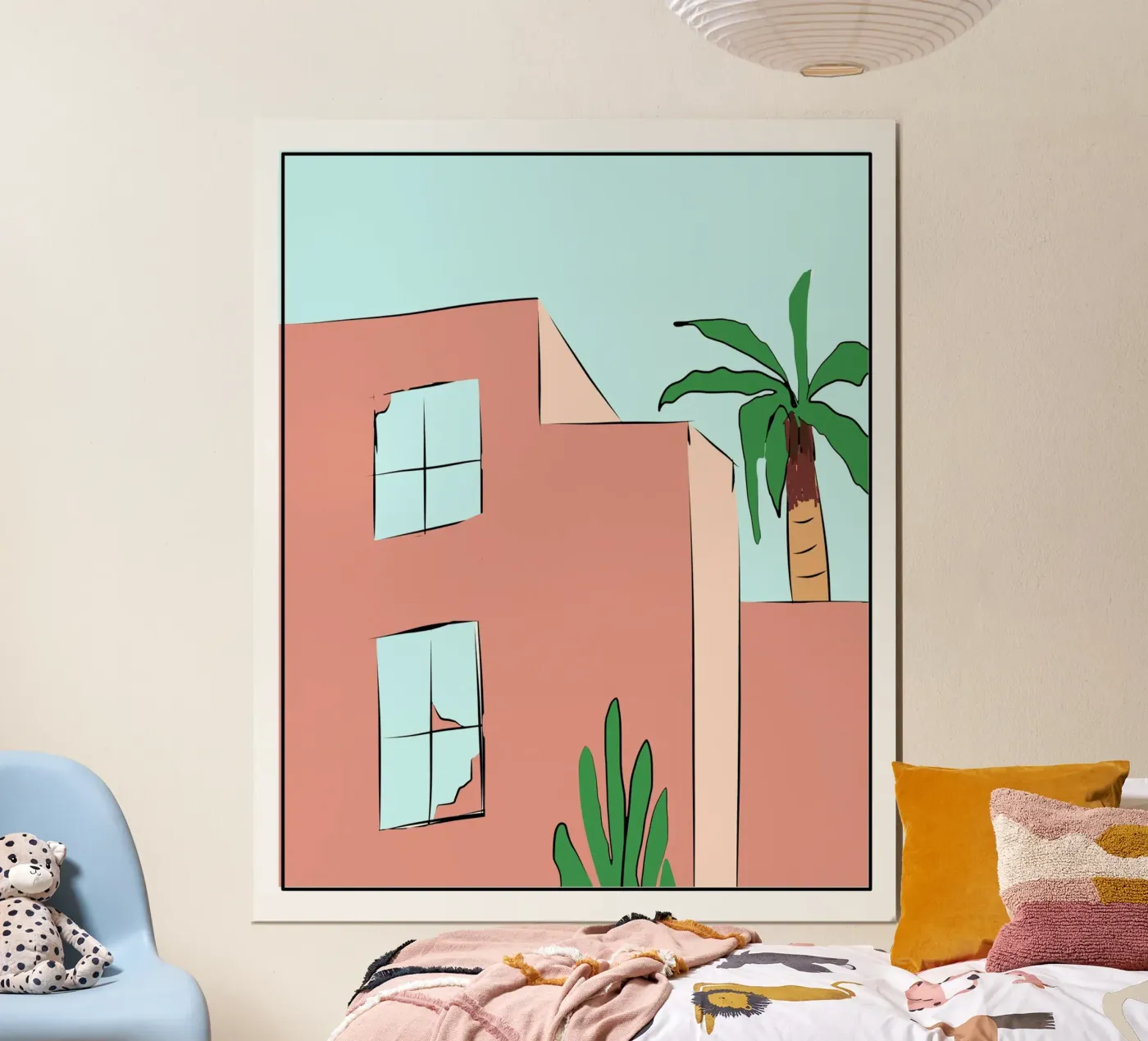 Moroccan building 02 Poster von Little Dean