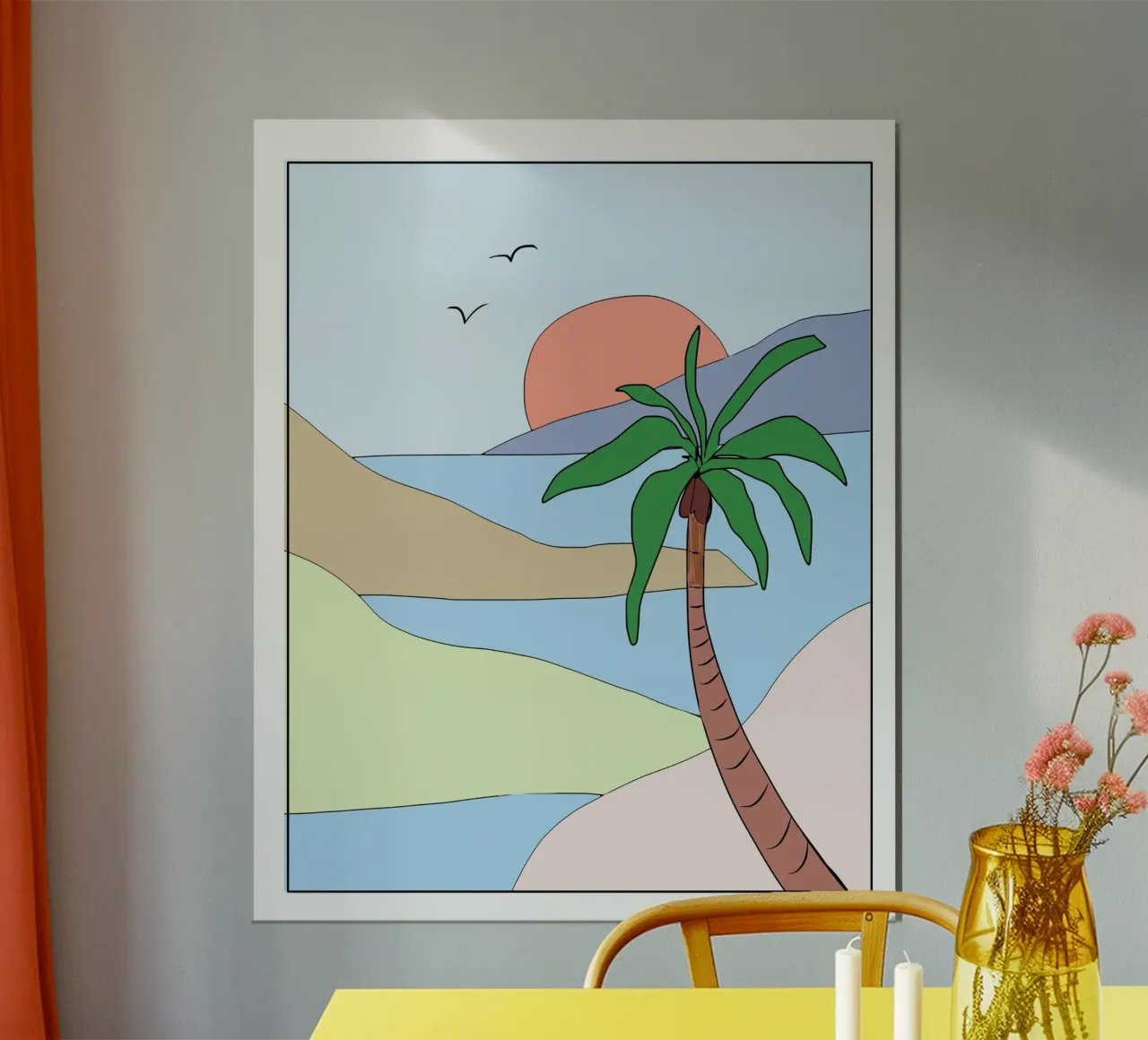 Spiaggia di palme 02 poster da Little Dean