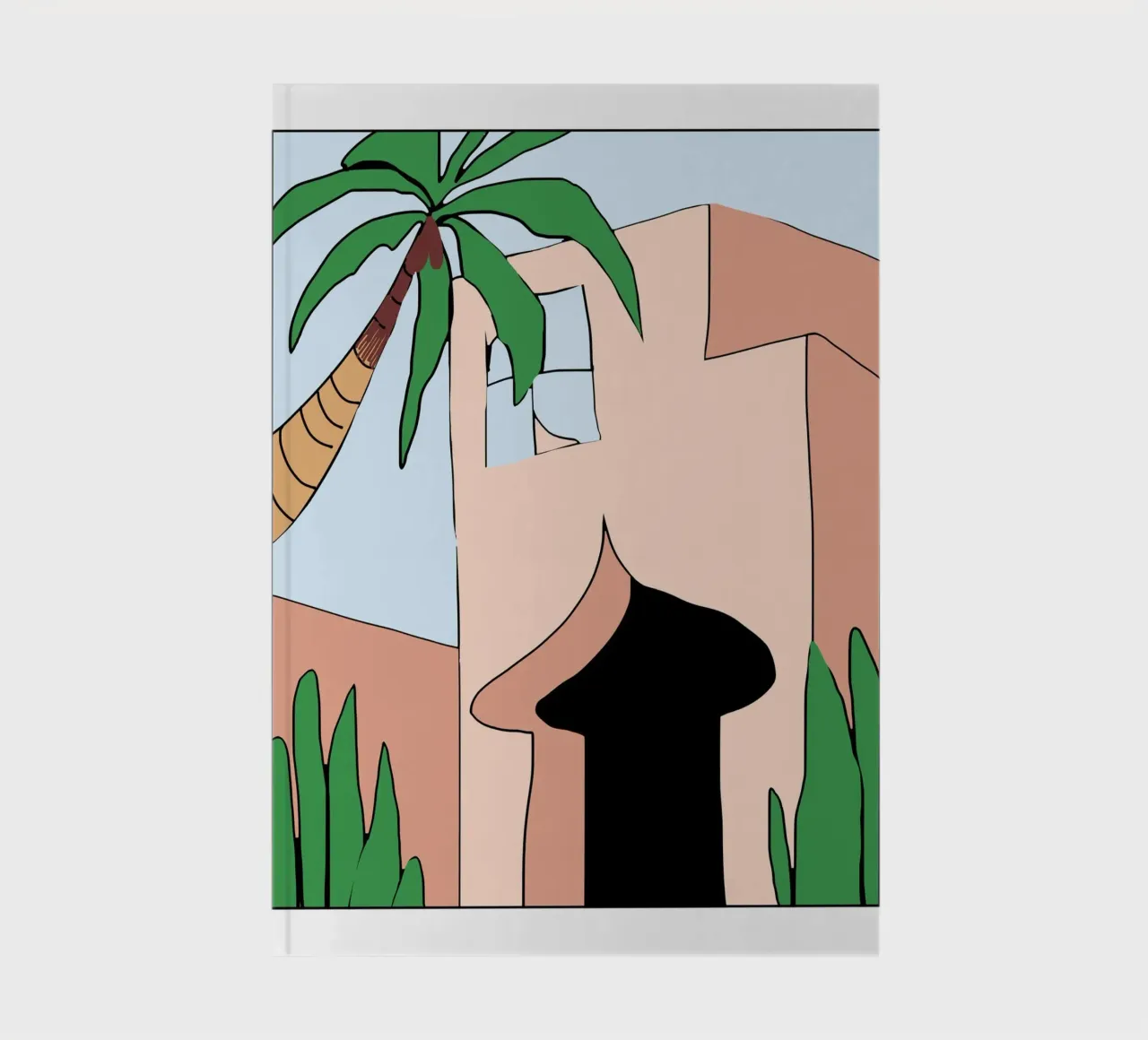 Moroccan building 03 notebook by Little Dean