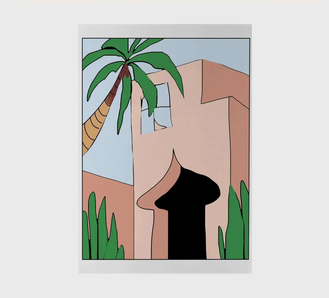 Moroccan building 03 notebook by Little Dean