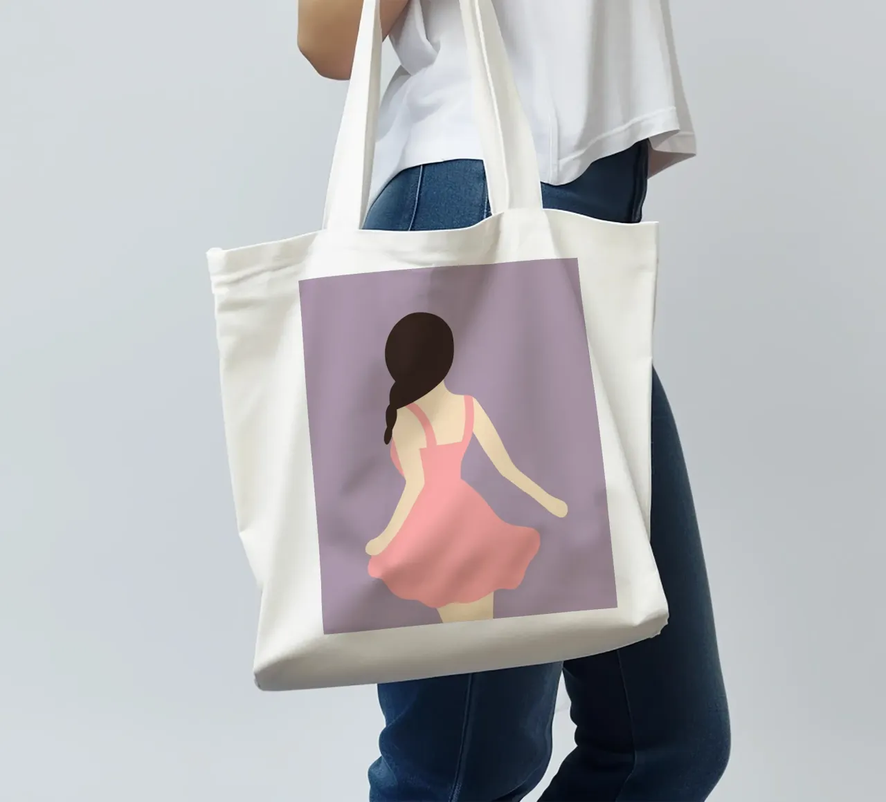 Minimal figure 04 borsa in juta da Little Dean