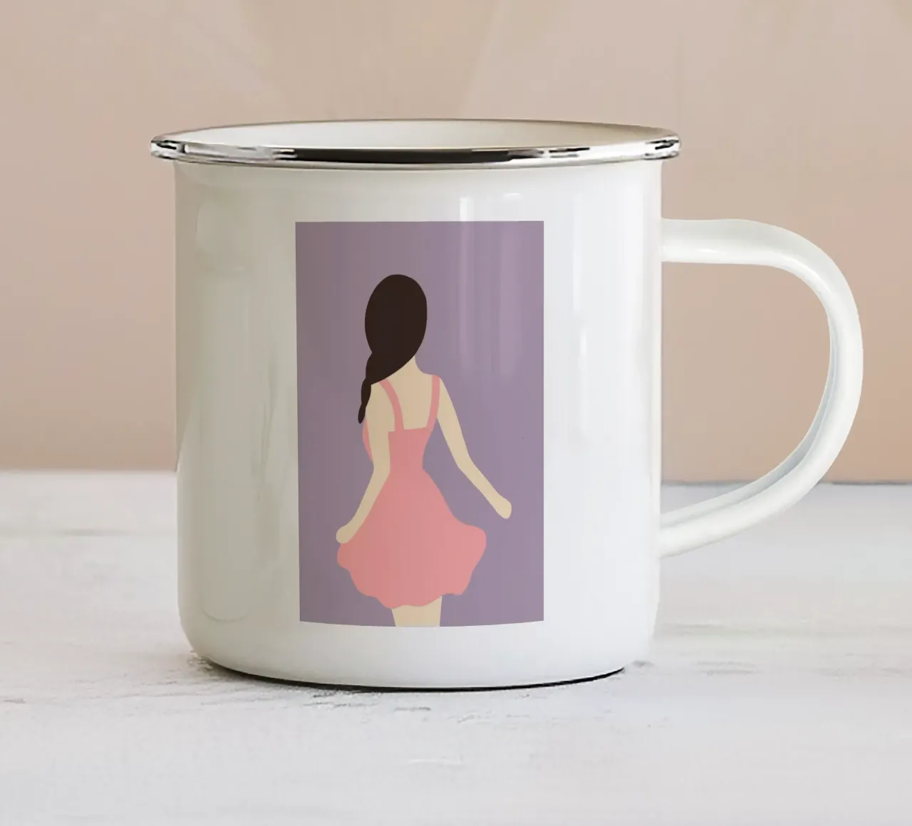Minimal figure 04 tazza in smalto da Little Dean