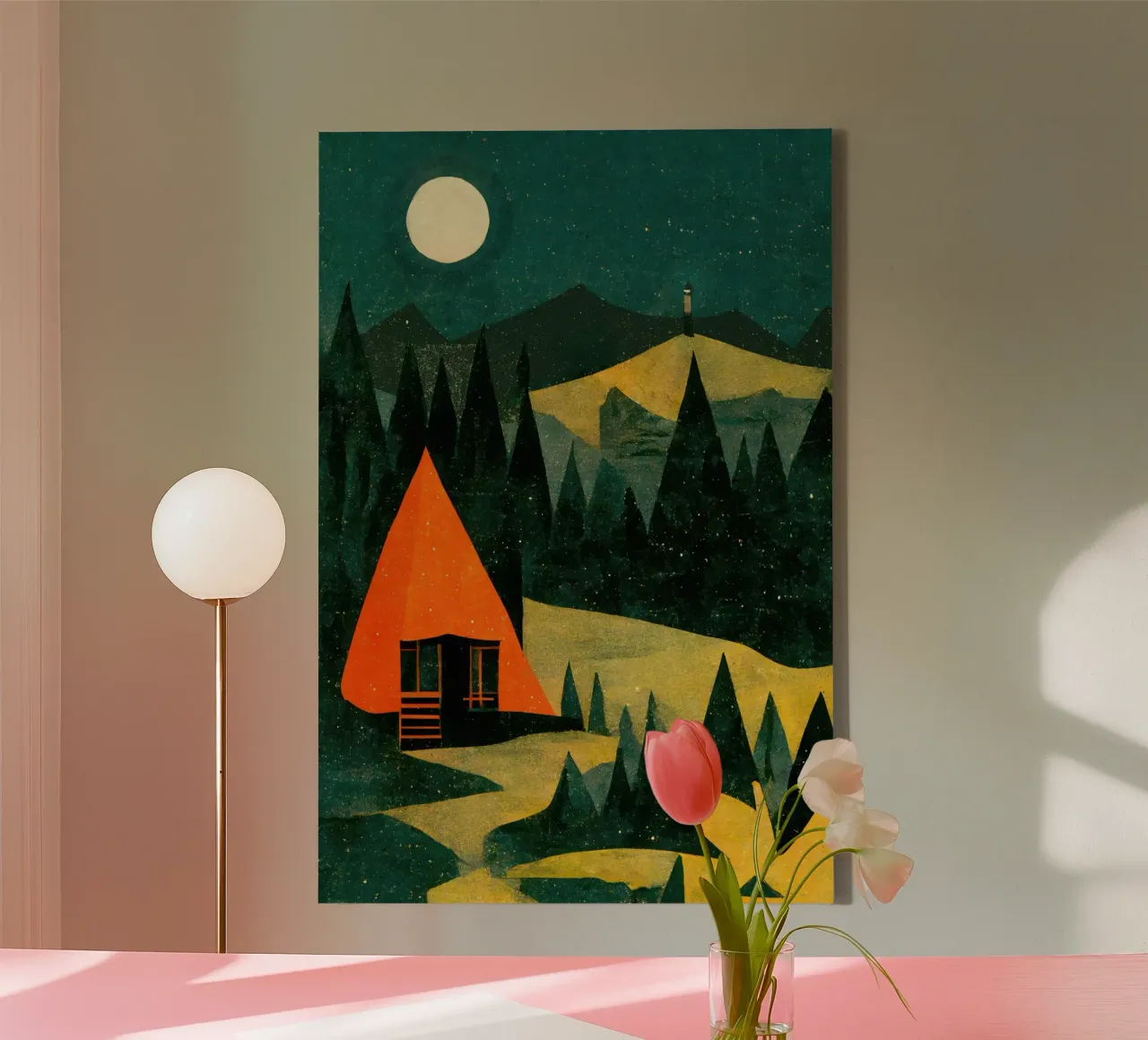 Somewhere In Norway canvas van treechild
