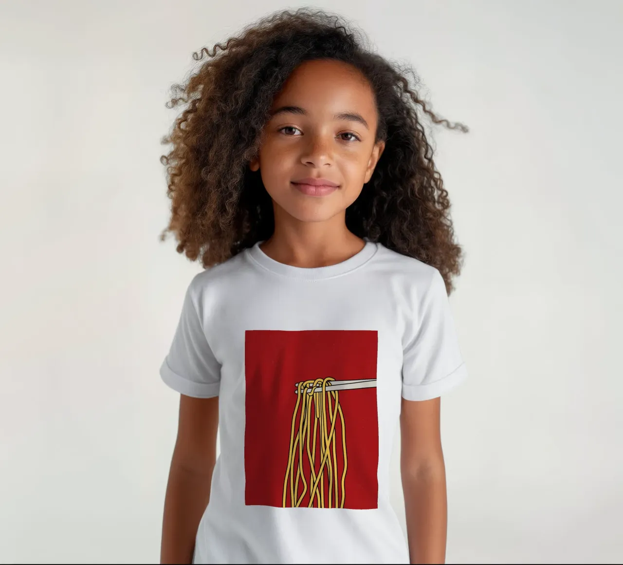 Spaghetti kinder t-shirt van TijanaArtStudio88
