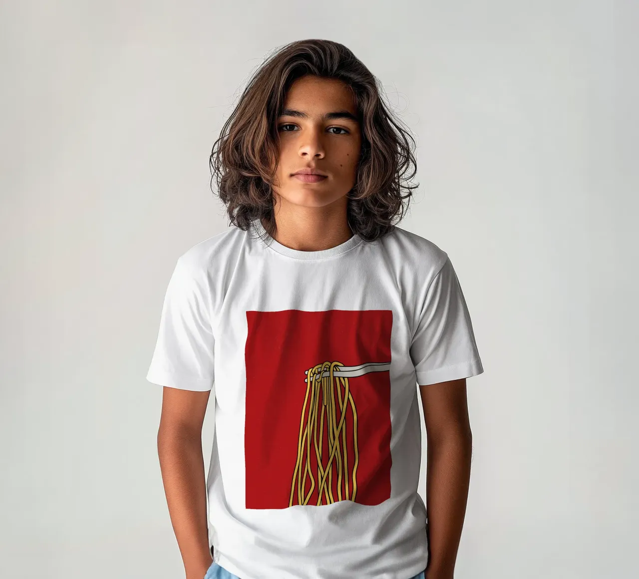 Spaghetti kinder t-shirt van TijanaArtStudio88