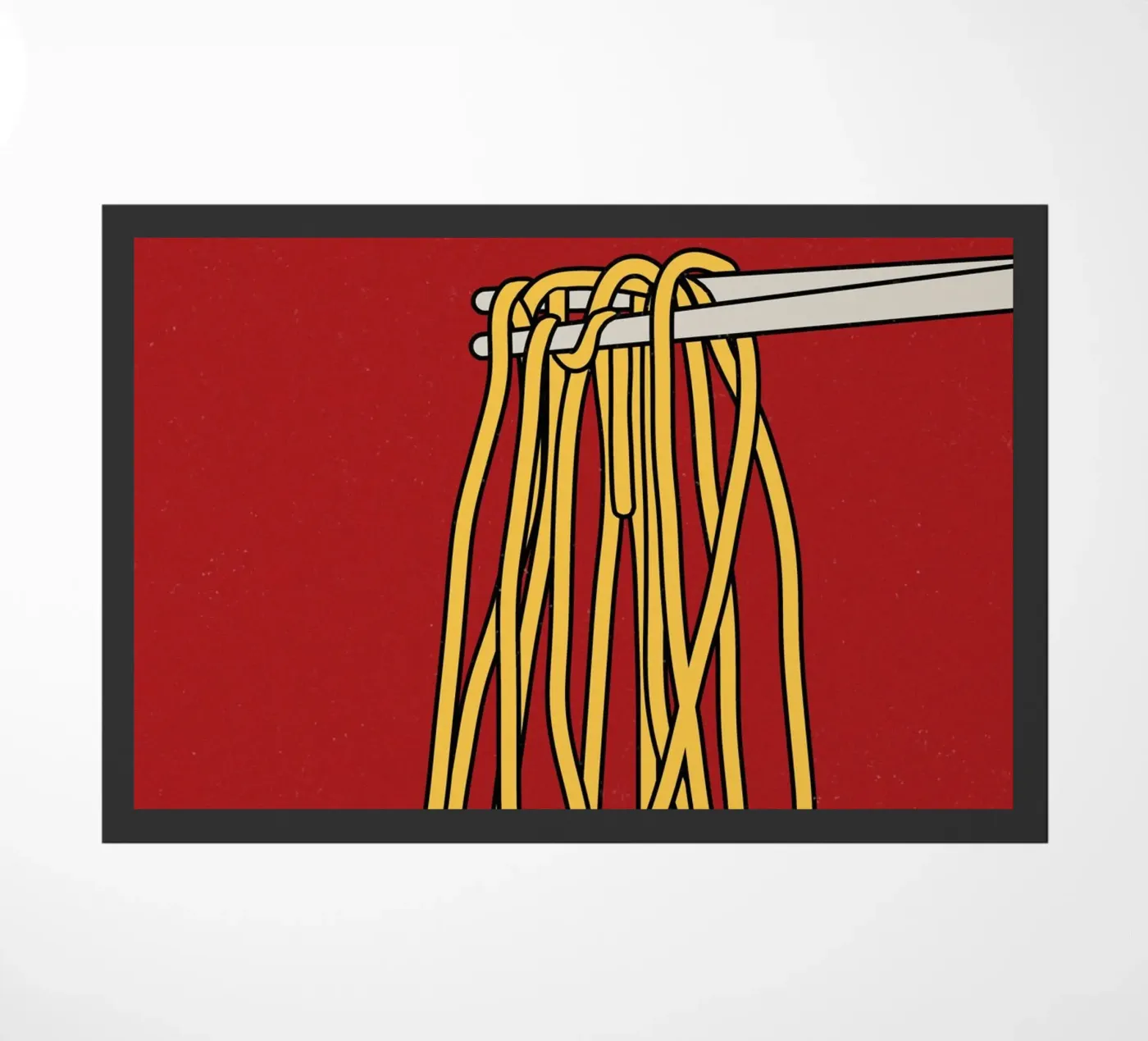 Spaghetti Fußmatte von TijanaArtStudio88