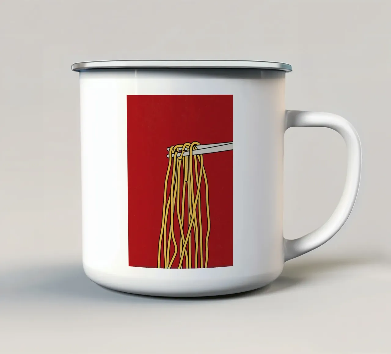 Spaghetti tazza in smalto da TijanaArtStudio88