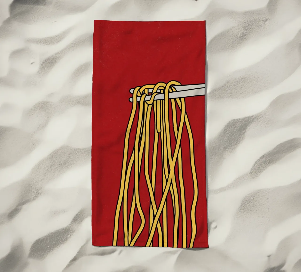 Spaghetti telo mare da TijanaArtStudio88
