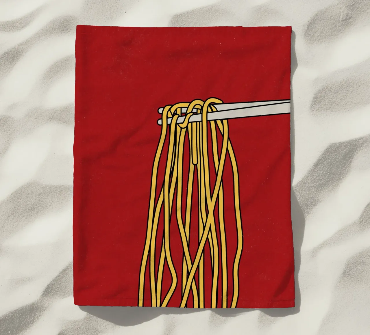 Spaghetti telo mare da TijanaArtStudio88