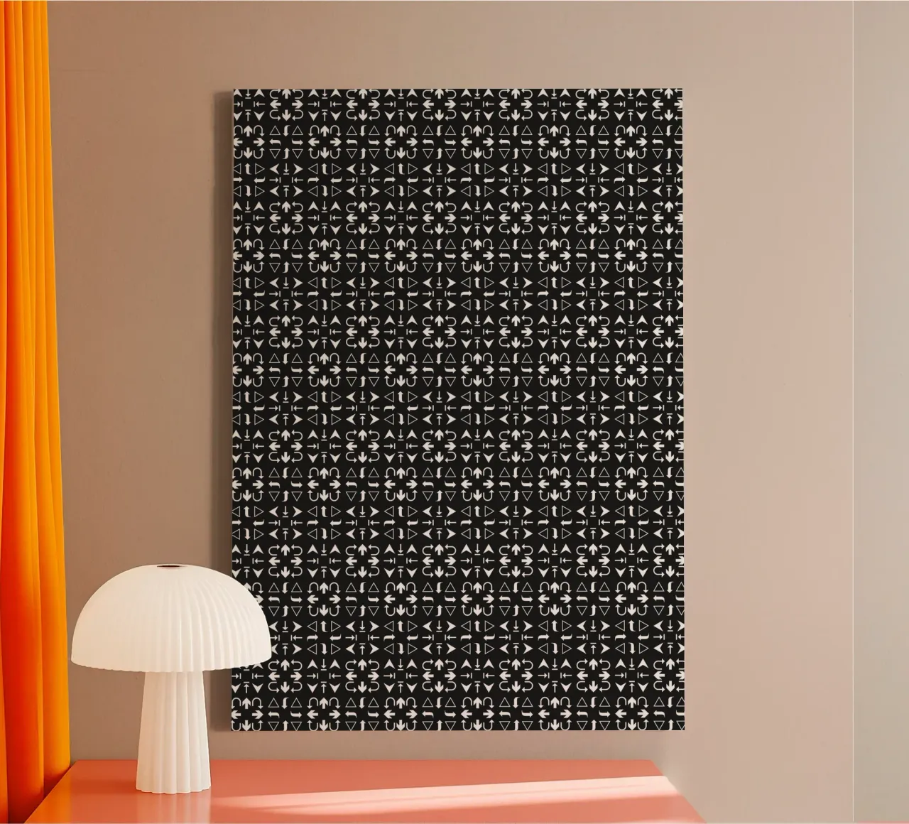 Arrows Pattern #1 tela con Cornice a cassetta da kathrinmay