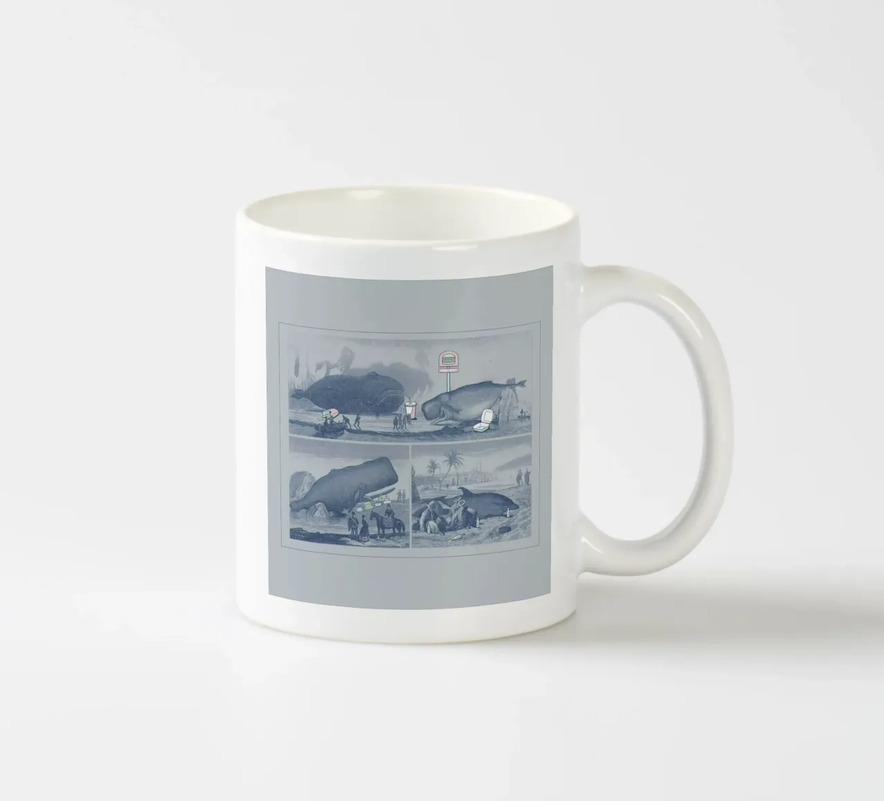 Hungry ceramic mug by Jacques Maes