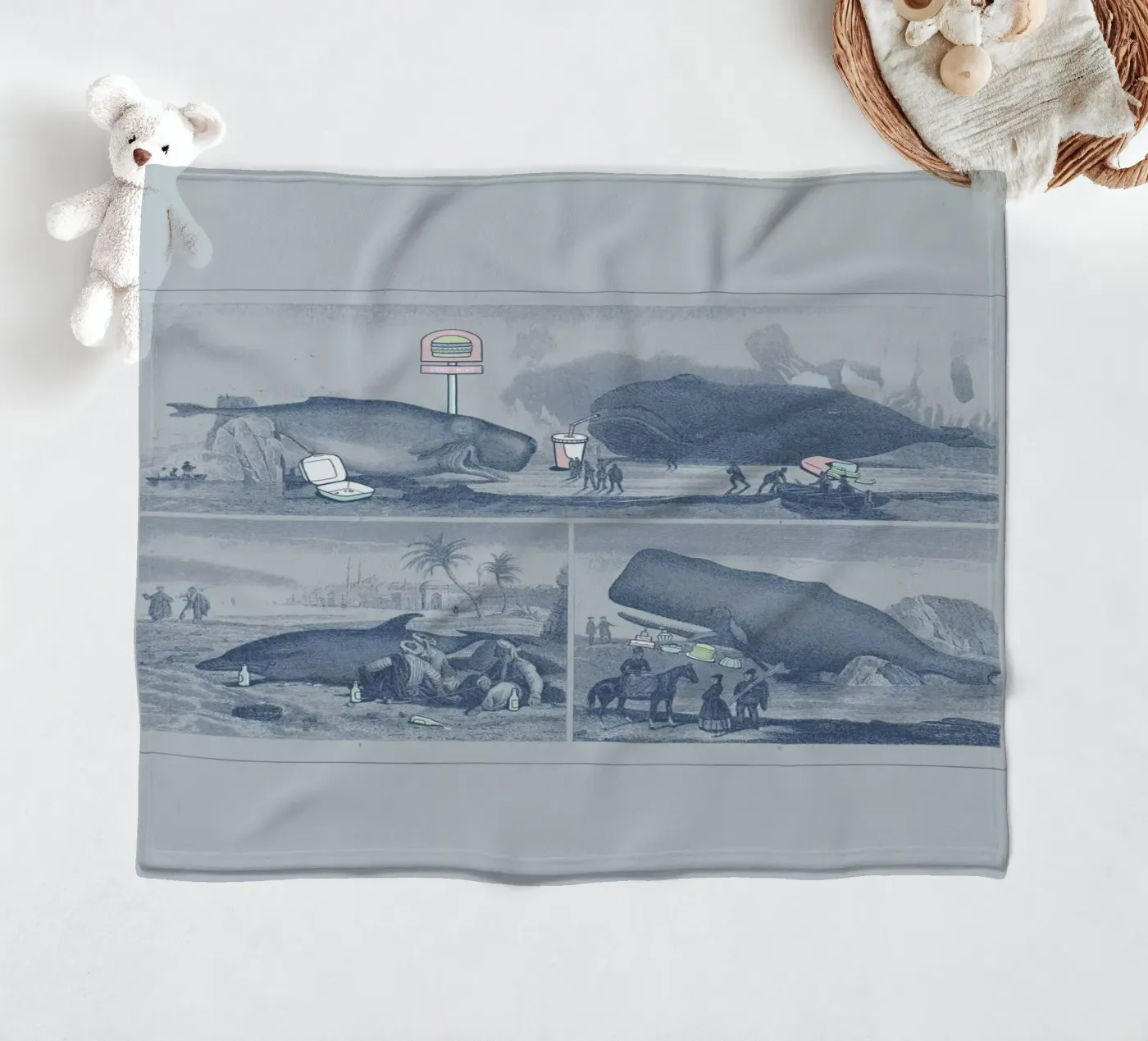 Hungry fleecedeken van Jacques Maes