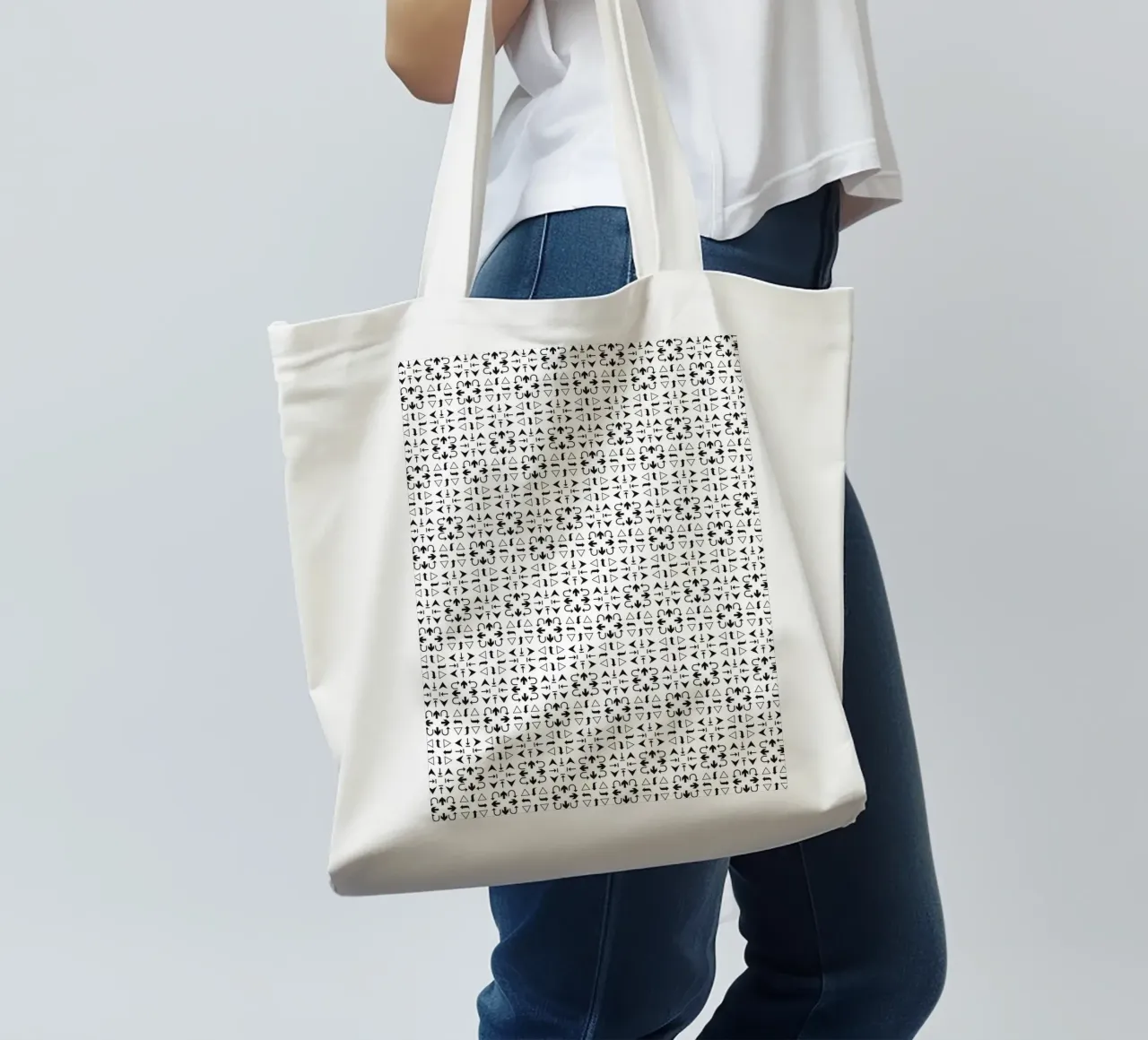 Arrows Pattern #2 borsa in juta da kathrinmay