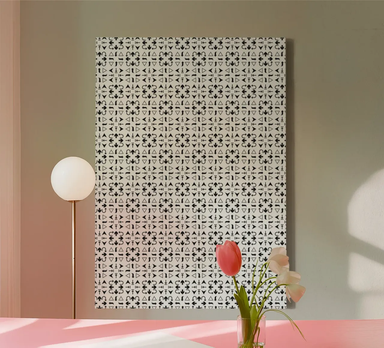 Arrows Pattern #2 tela con Cornice a cassetta da kathrinmay