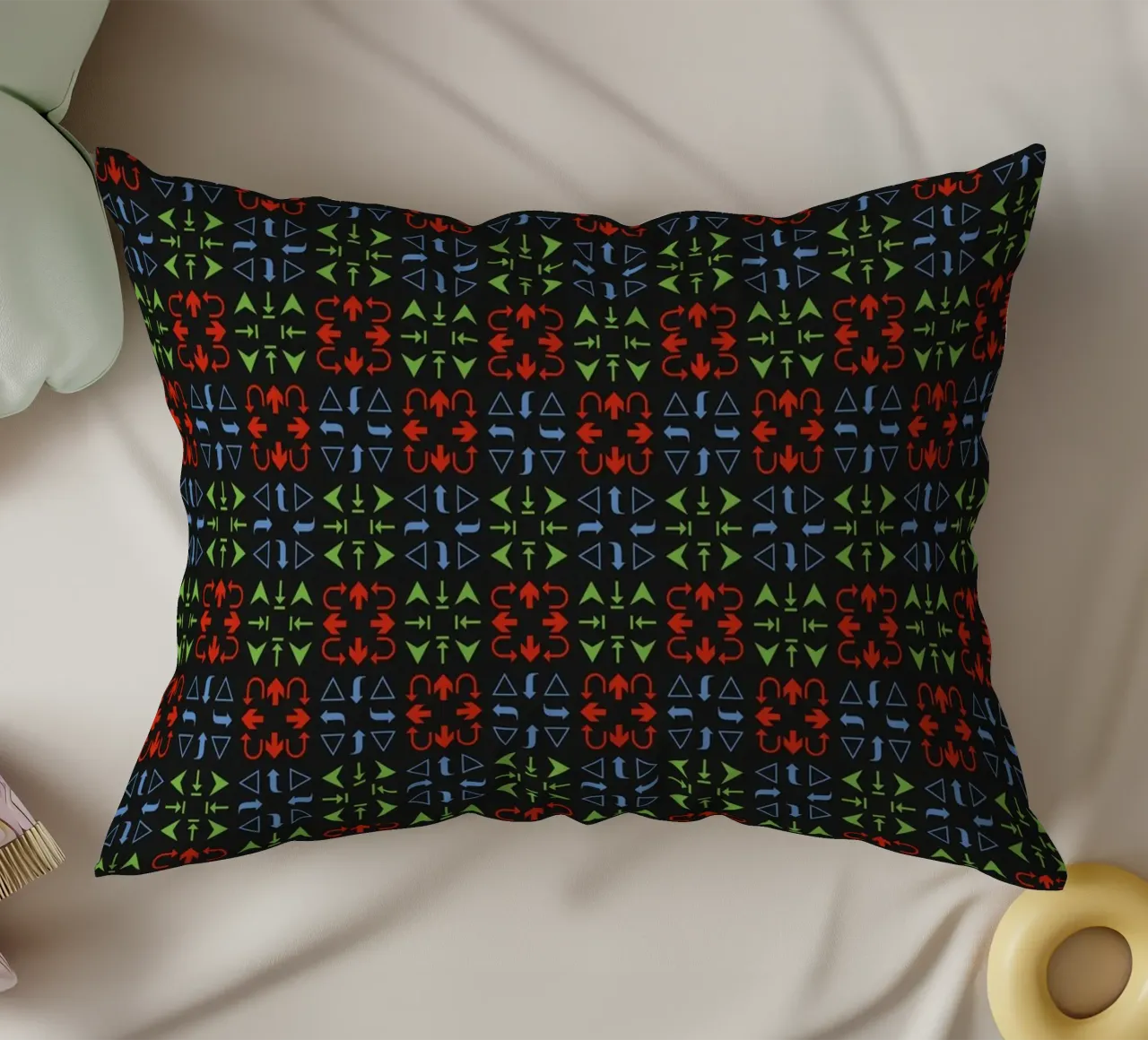 Arrows Pattern #3 decorative cushion by kathrinmay