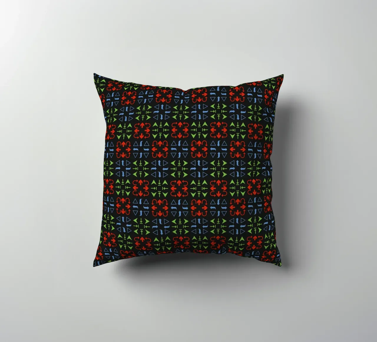 Arrows Pattern #3 decorative cushion by kathrinmay