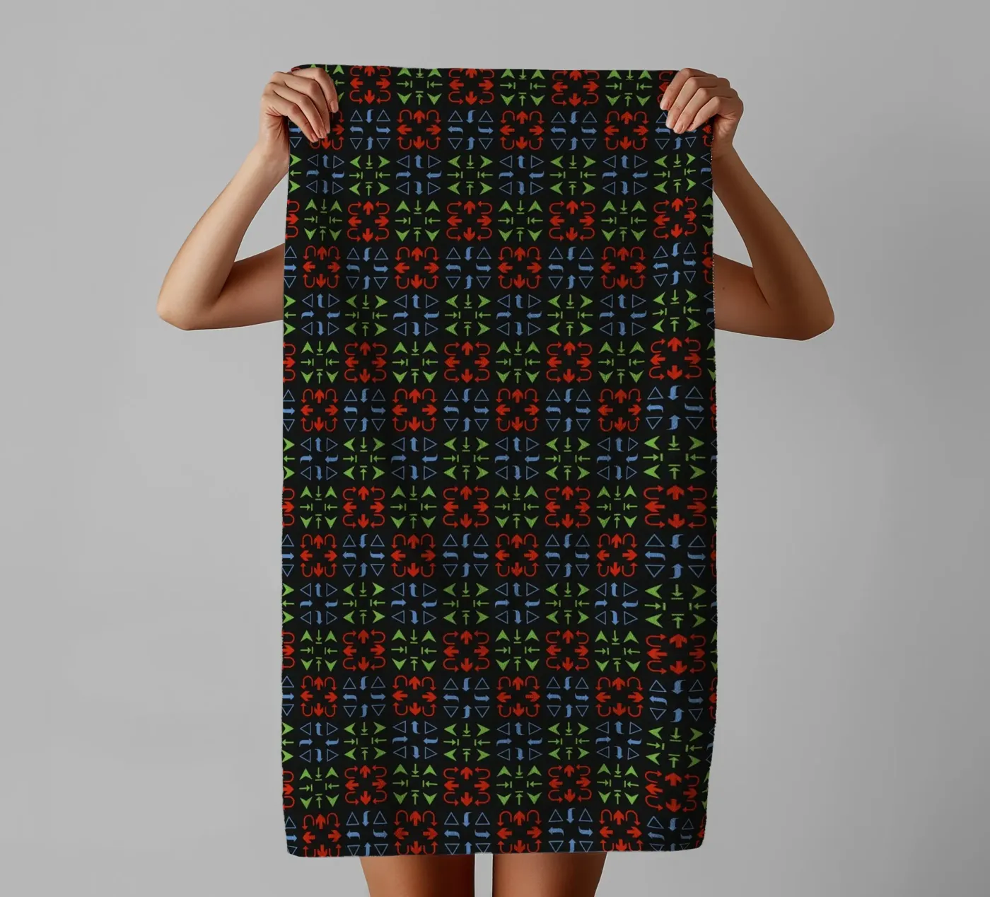 Arrows Pattern #3 badhanddoek van kathrinmay
