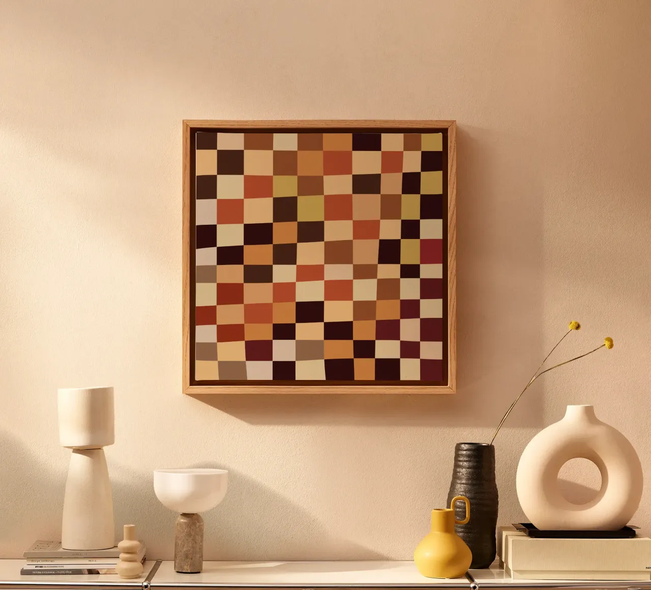 Aardetoon-checker canvas met Baklijst van Little Dean