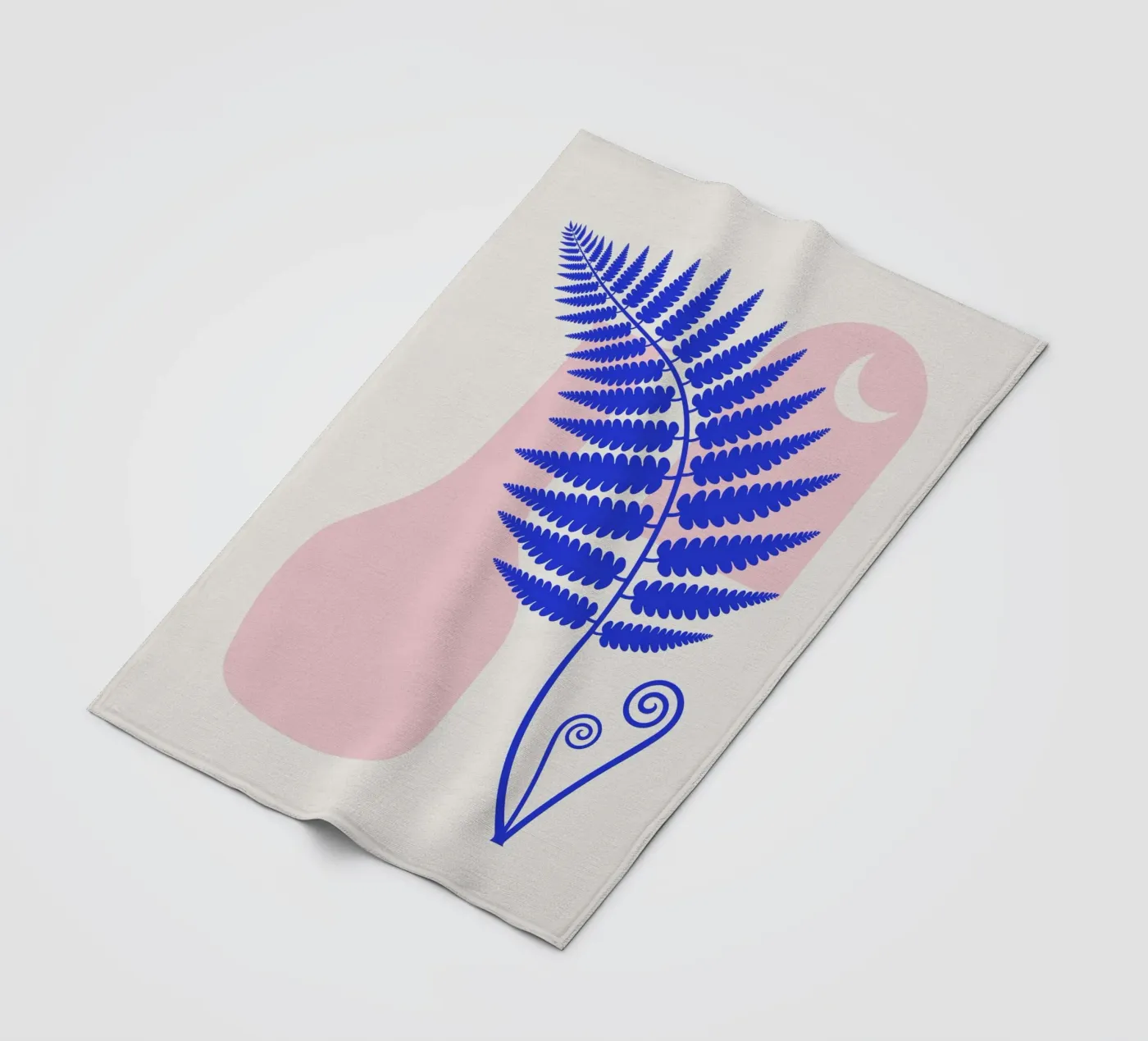 Pink boho interior fleece blanket by Little Dean