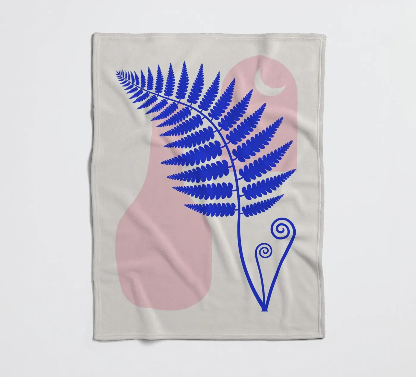 Pink boho interior fleece blanket by Little Dean