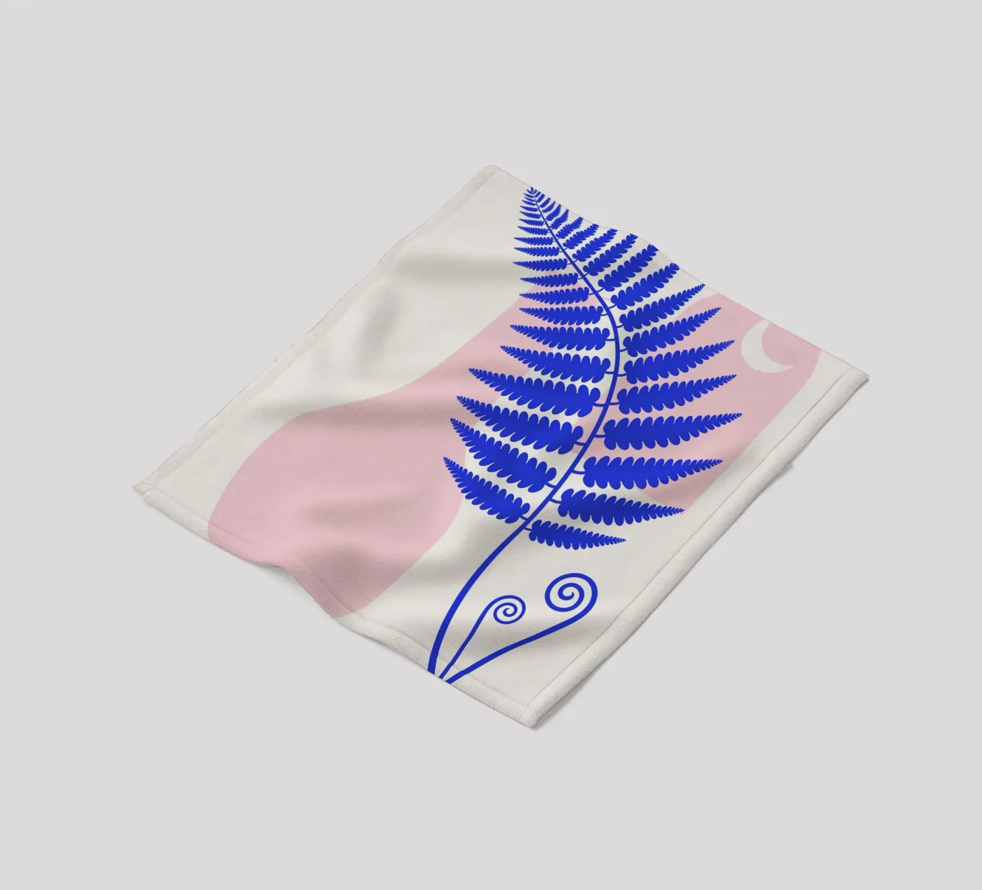 Pink boho interior fleece blanket by Little Dean