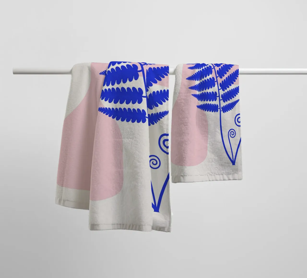 Interni rosa boho asciugamano da bagno da Little Dean