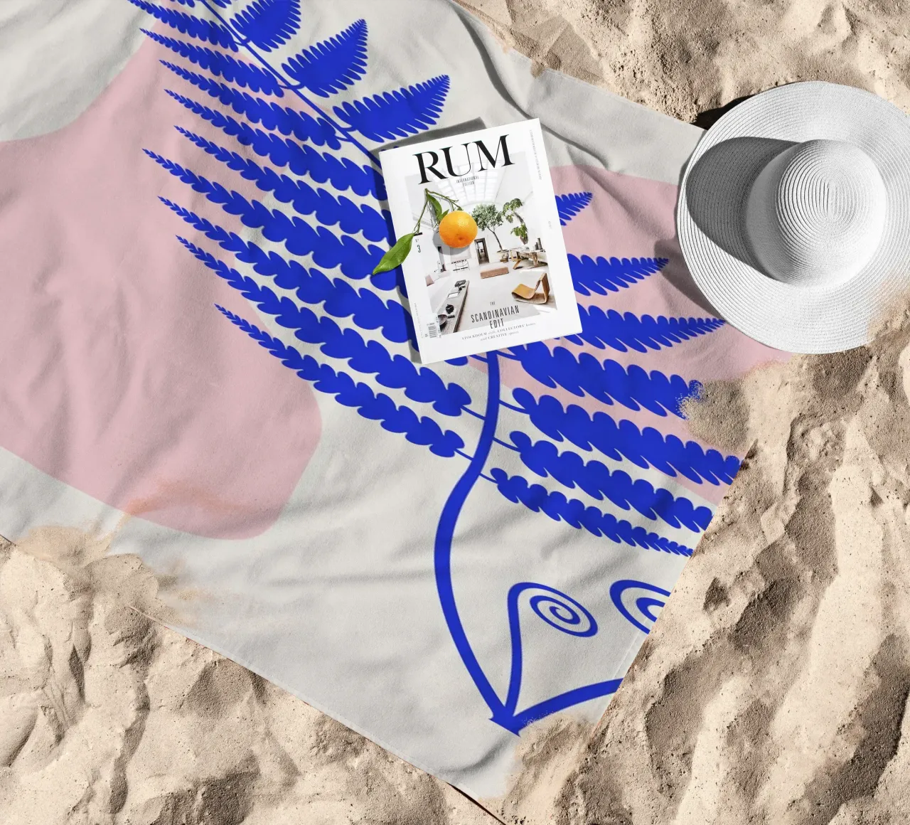 Pink boho interior telo mare da Little Dean