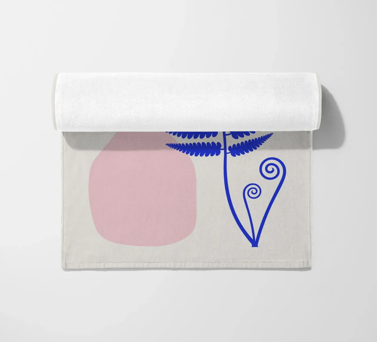 Interni rosa boho telo mare da Little Dean