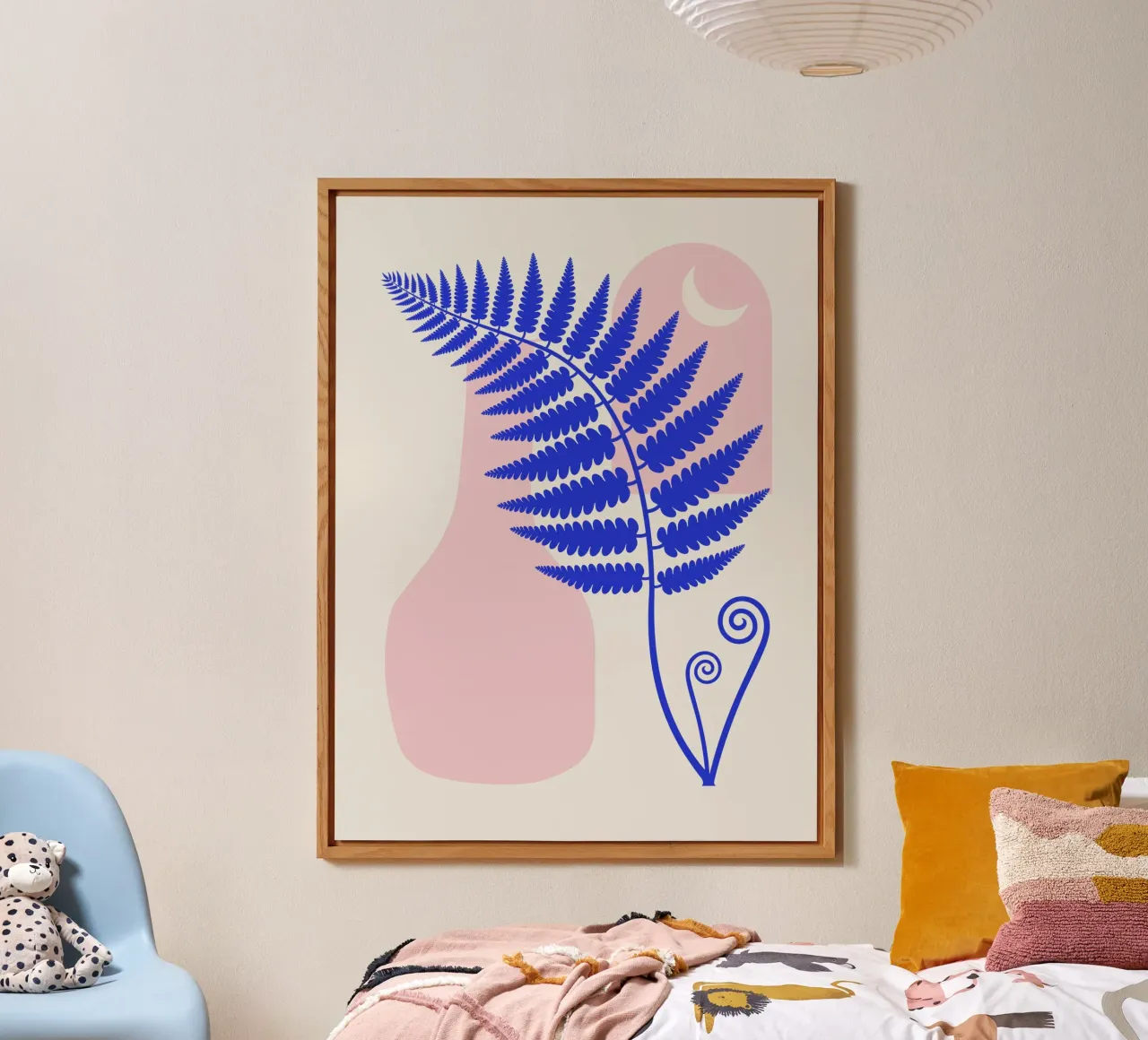 Interni rosa boho alluminio dibond da Little Dean