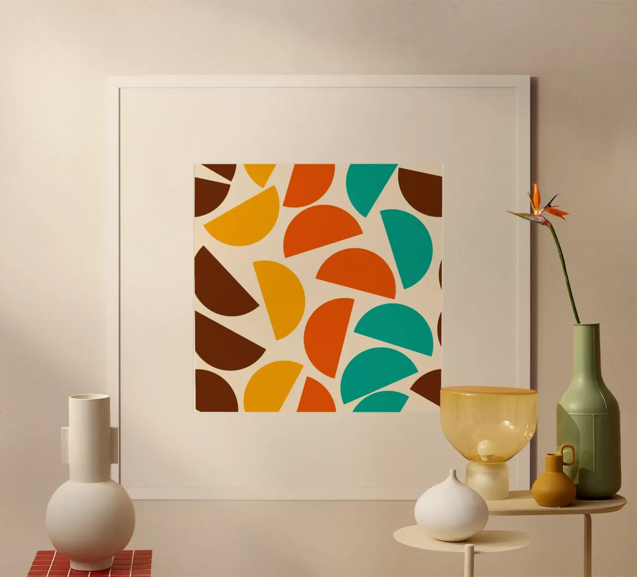 Chaotic bold mid century modern No2 poster da TijanaArtStudio88
