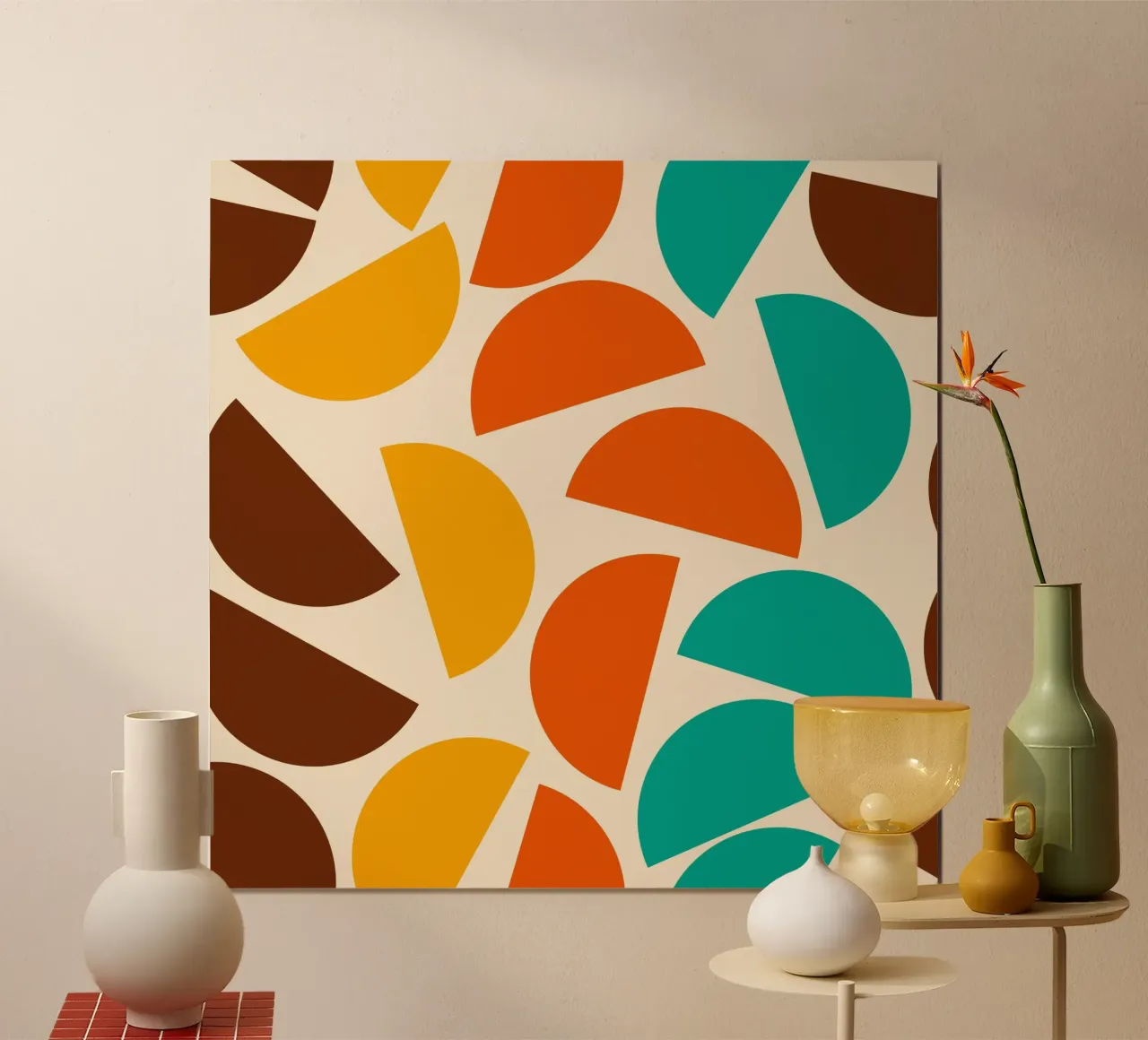 Chaotic bold mid century modern No2 poster da TijanaArtStudio88
