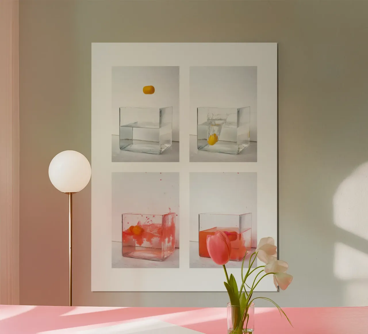 Capturing a Motion Sequence poster con telaio in plastica da kathrinmay