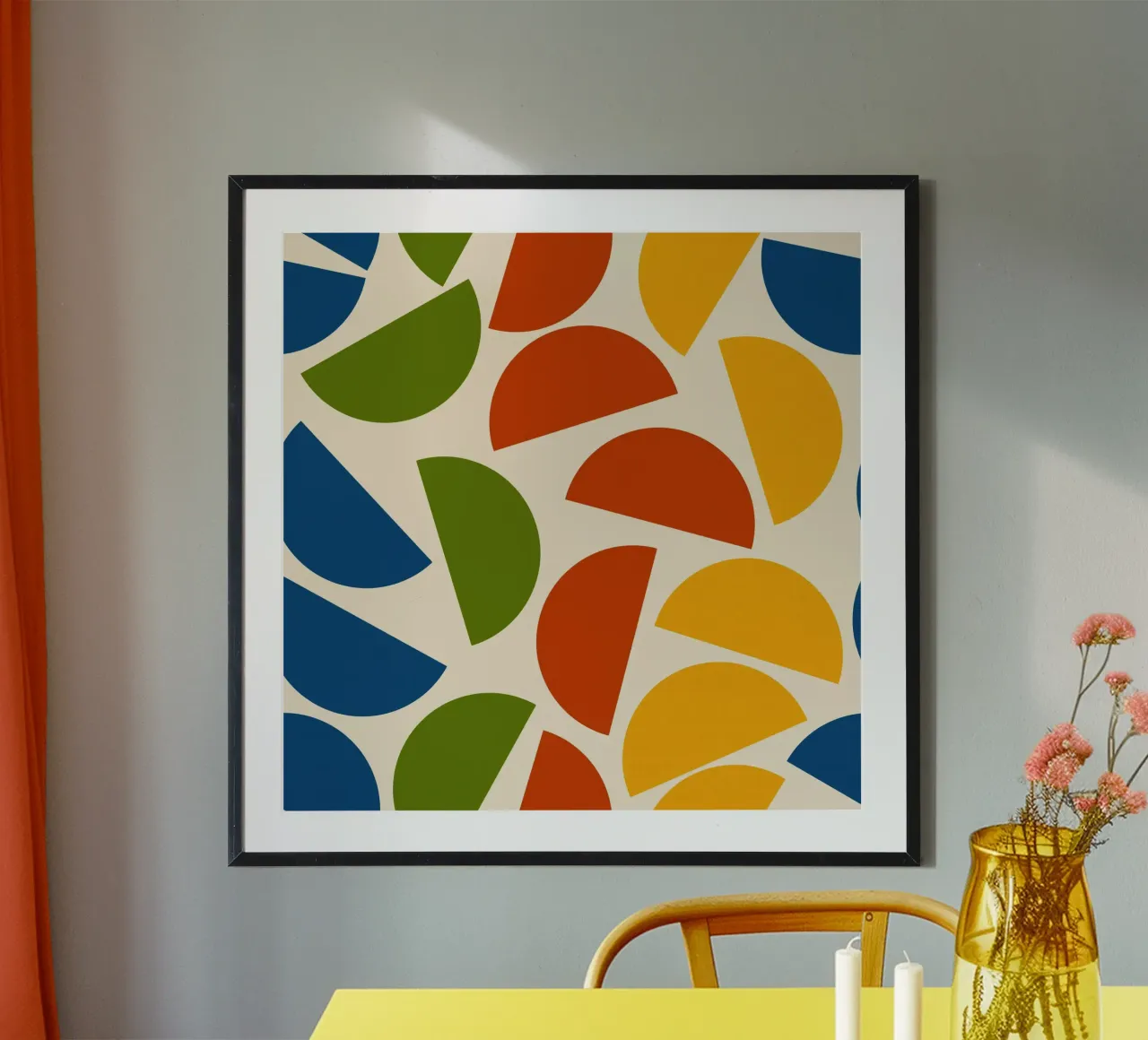 Chaotic bold mid century modern No3 poster da TijanaArtStudio88