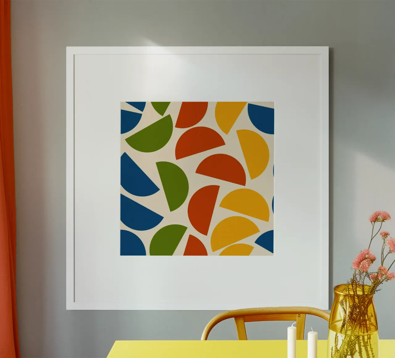 Chaotic bold mid century modern No3 poster da TijanaArtStudio88
