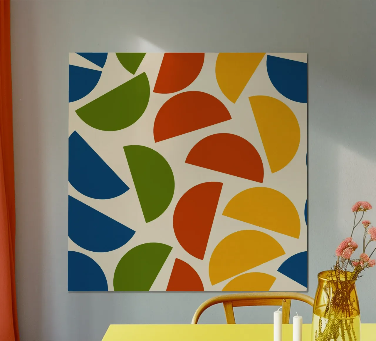 Chaotic bold mid century modern No3 poster da TijanaArtStudio88