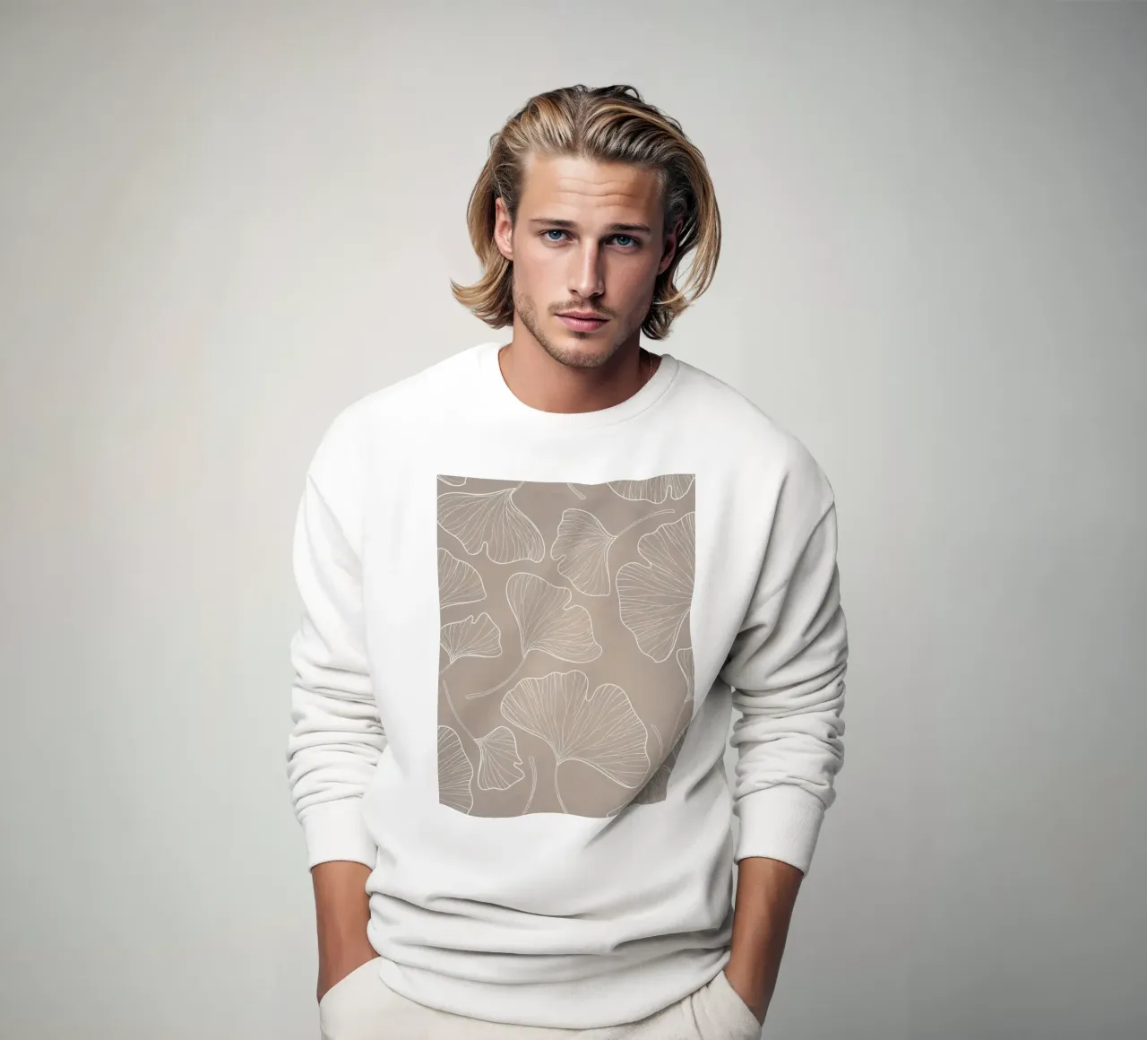 Piante in grigio felpa da WijdevenPrints