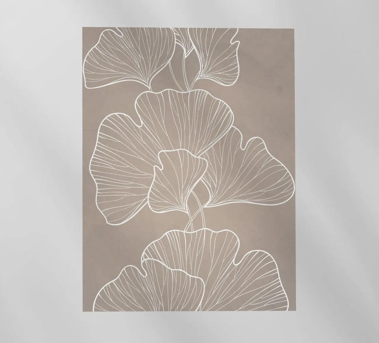 Piante in grigio pellicola backlit da WijdevenPrints