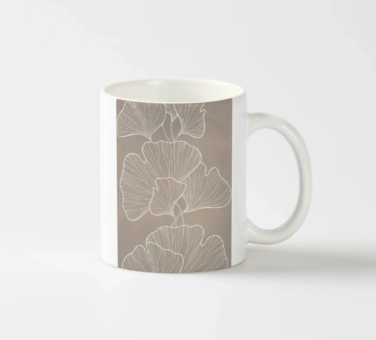 Piante in grigio tazza in ceramica da WijdevenPrints