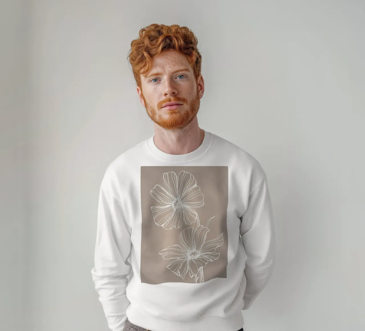 Piante in grigio felpa da WijdevenPrints